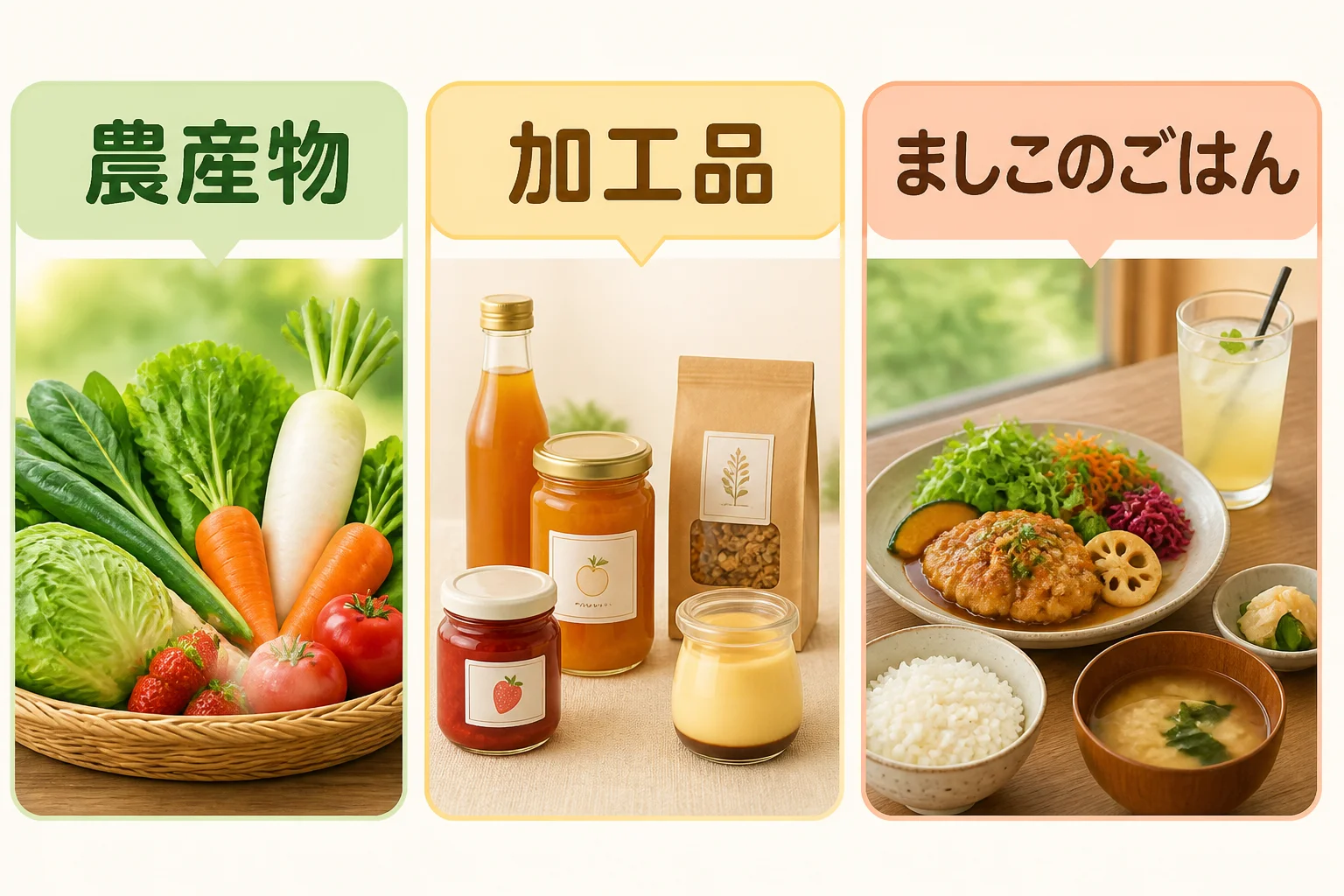 道の駅ましこの主な利用目的を、販売と食事に分けて把握できるようにするため。