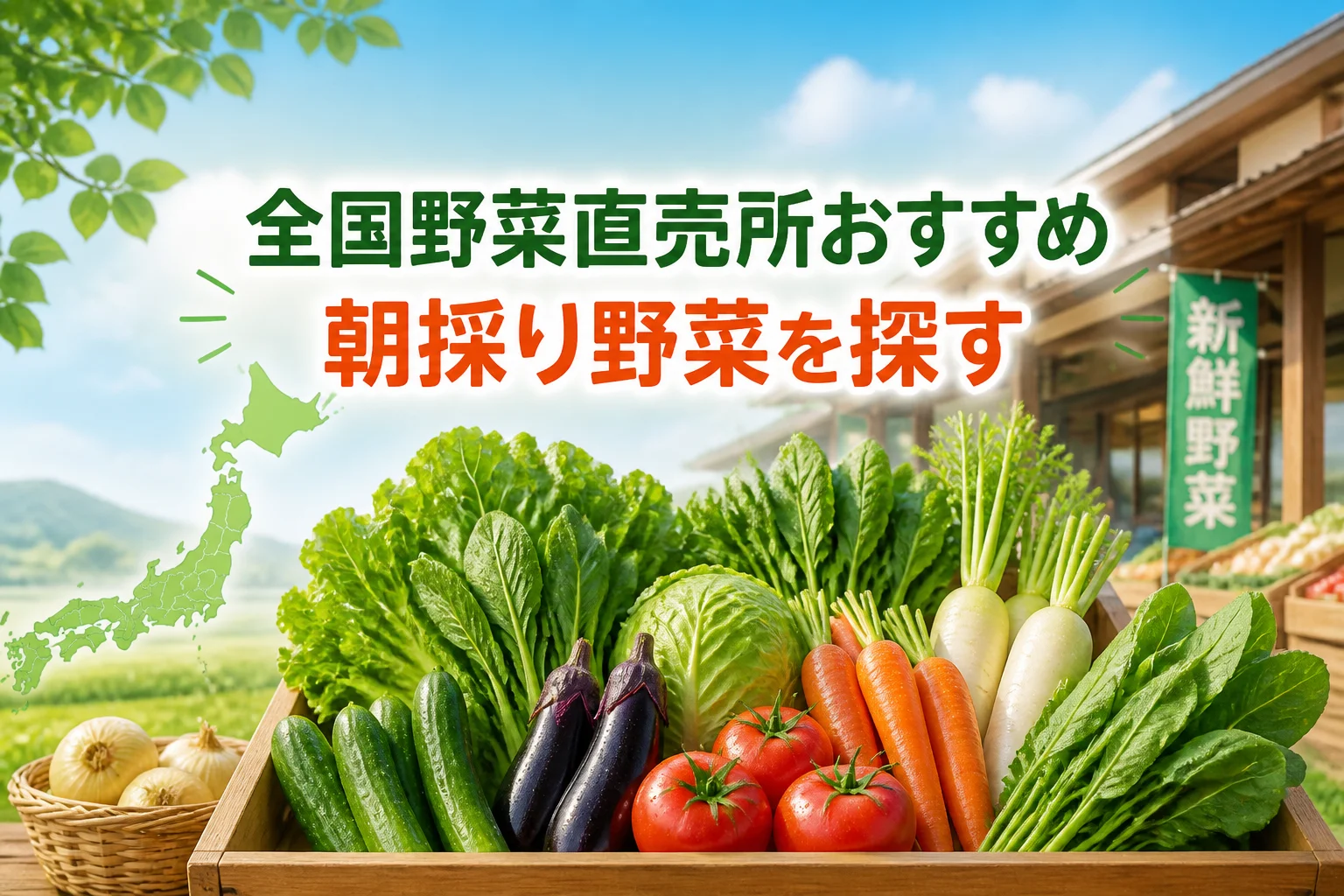 全国ランキング記事であることと、野菜直売所を探す記事であることを一目で伝える。
