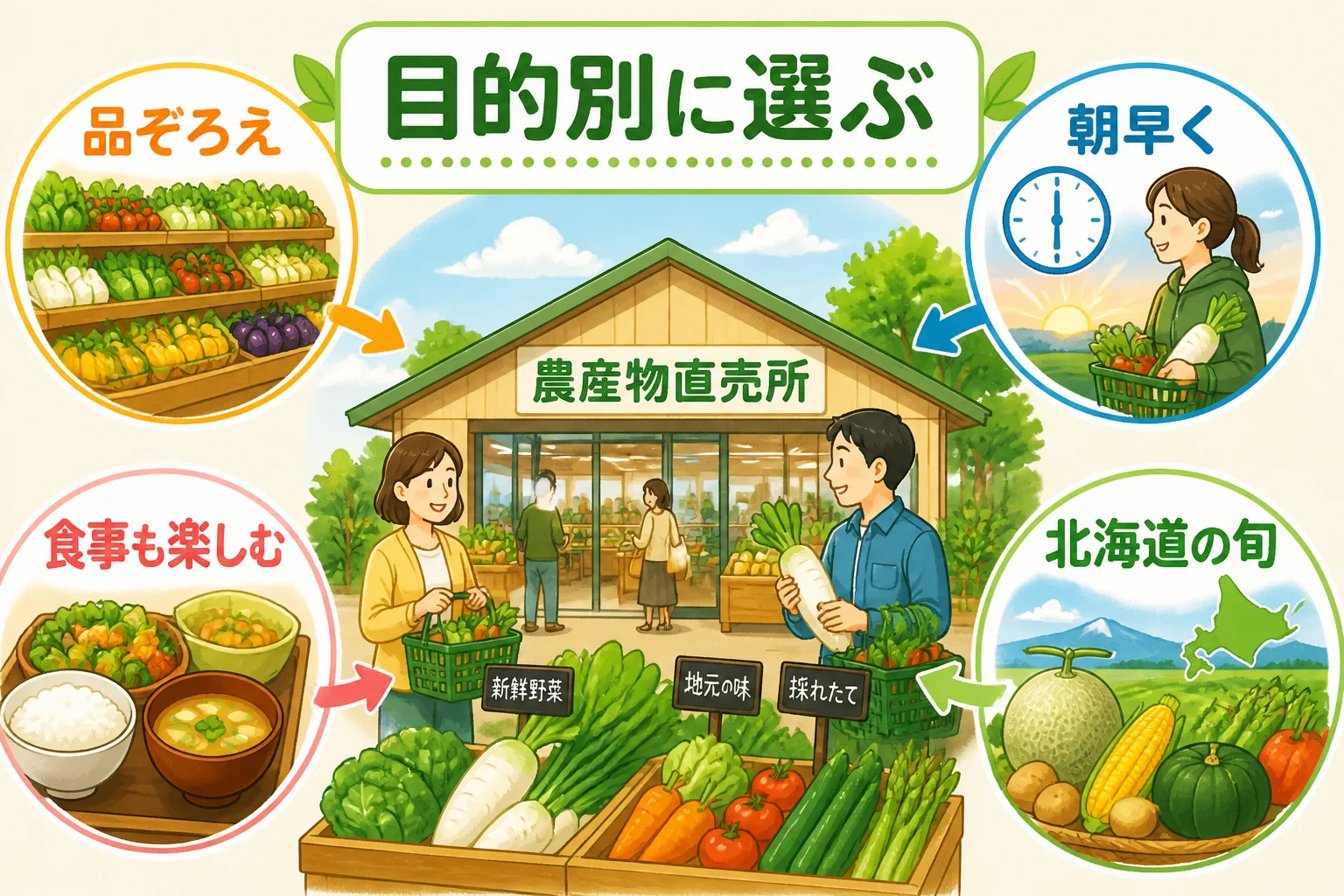 読者が自分の目的に合う施設を選びやすくする。