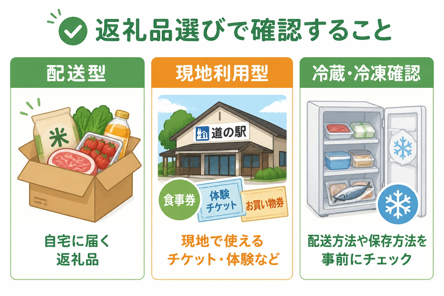 返礼品選びで確認すべき条件を視覚的に整理する