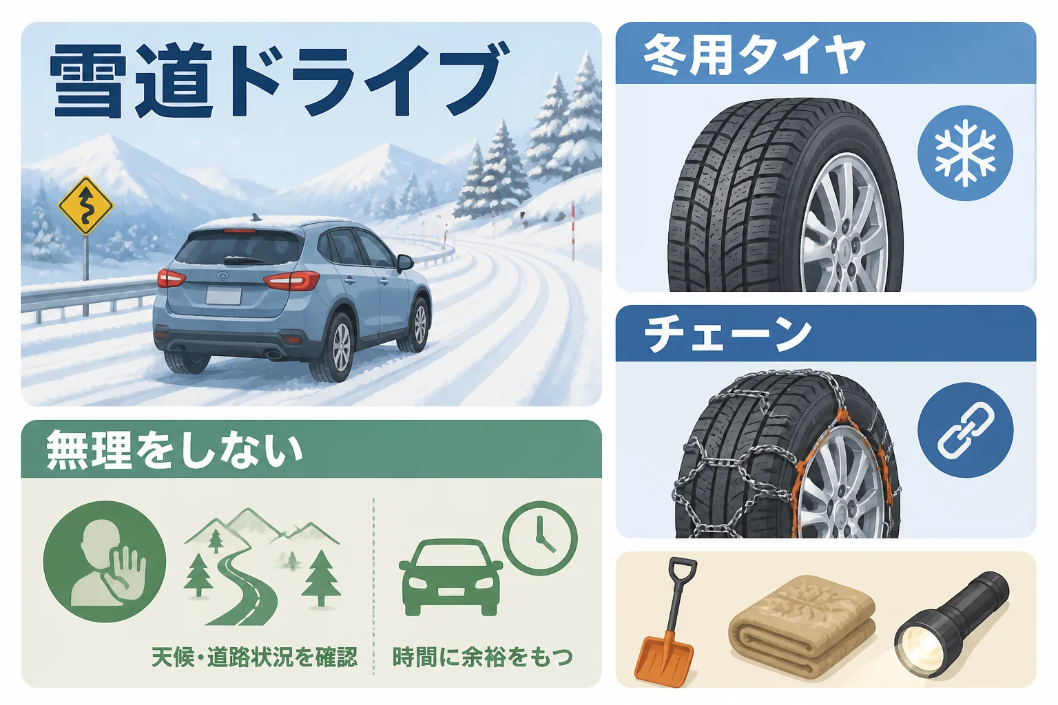 装備と安全判断の要点を視覚化する