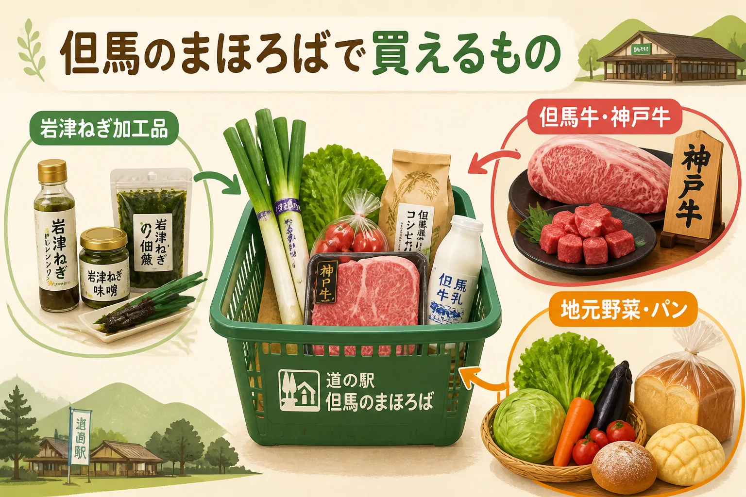 土産と産直品の選択肢を短時間で把握できるようにするため
