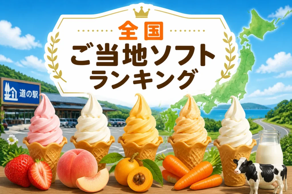 全国のランキング記事であることと、ご当地ソフトが主題であることを一目で伝える。