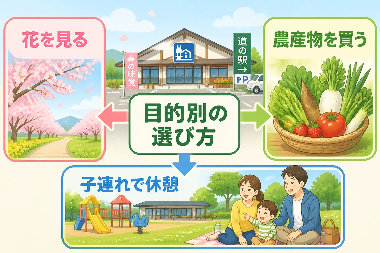 読者が自分の目的に合う施設を選びやすくする