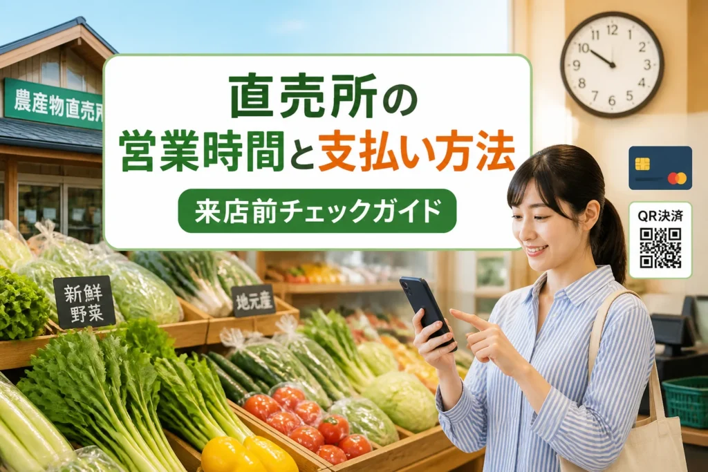 検索意図である営業時間・支払い方法の確認ガイドであることを一目で伝える