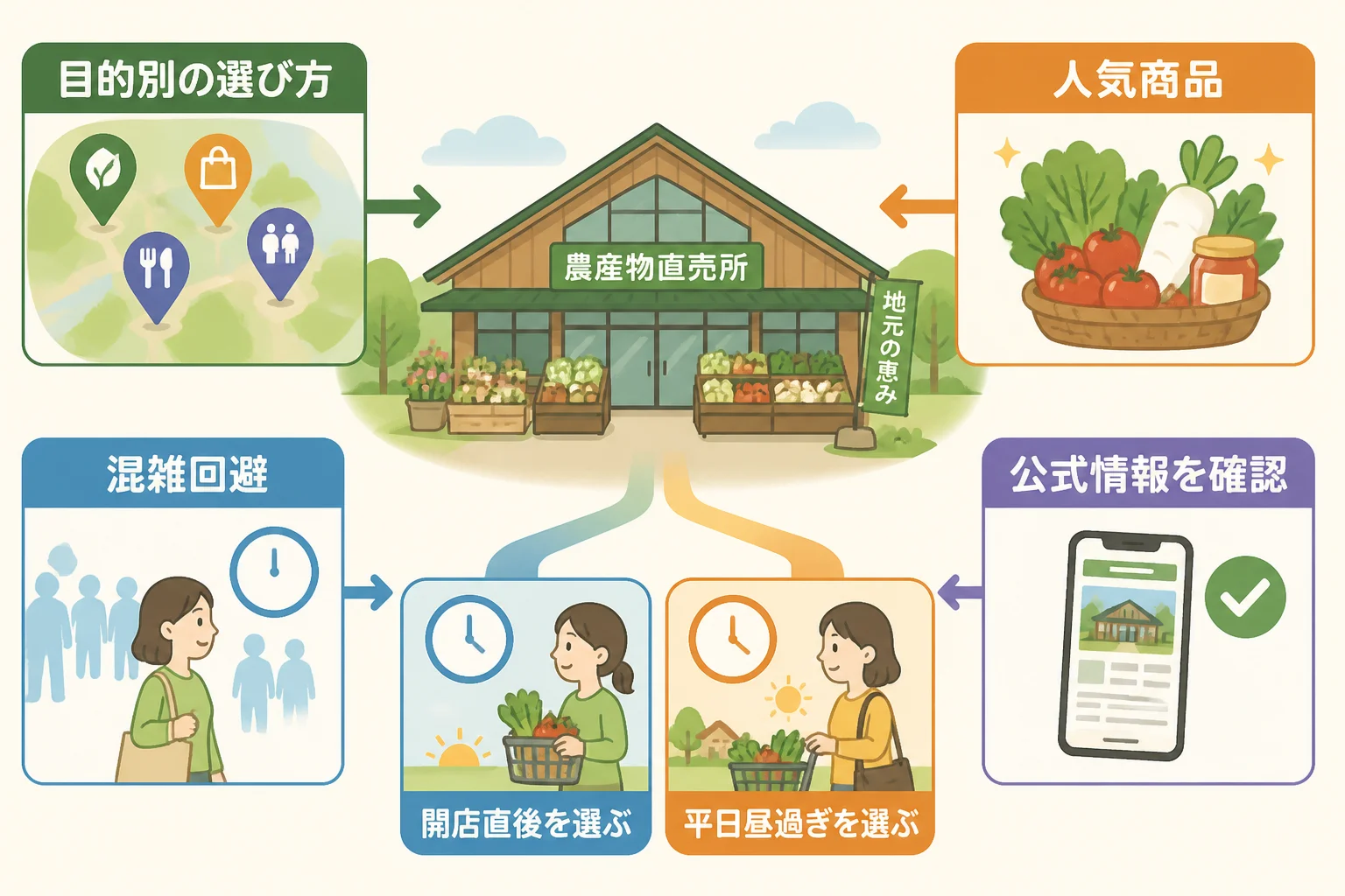 読者が自分の目的に合う訪問時間を選べるようにするため