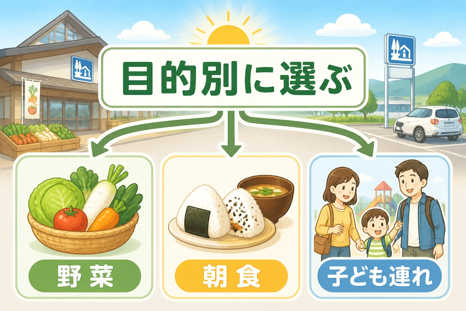 ランキング施設を目的別に選び分ける方法を視覚化する