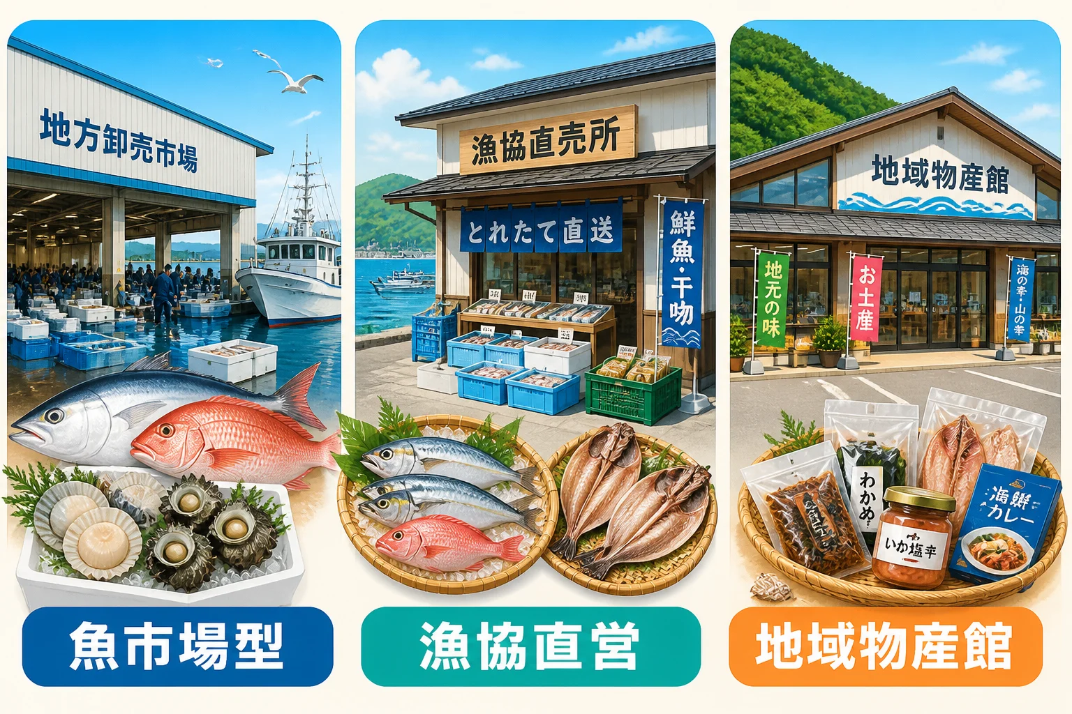 施設ごとの特徴の違いを直感的に伝える。