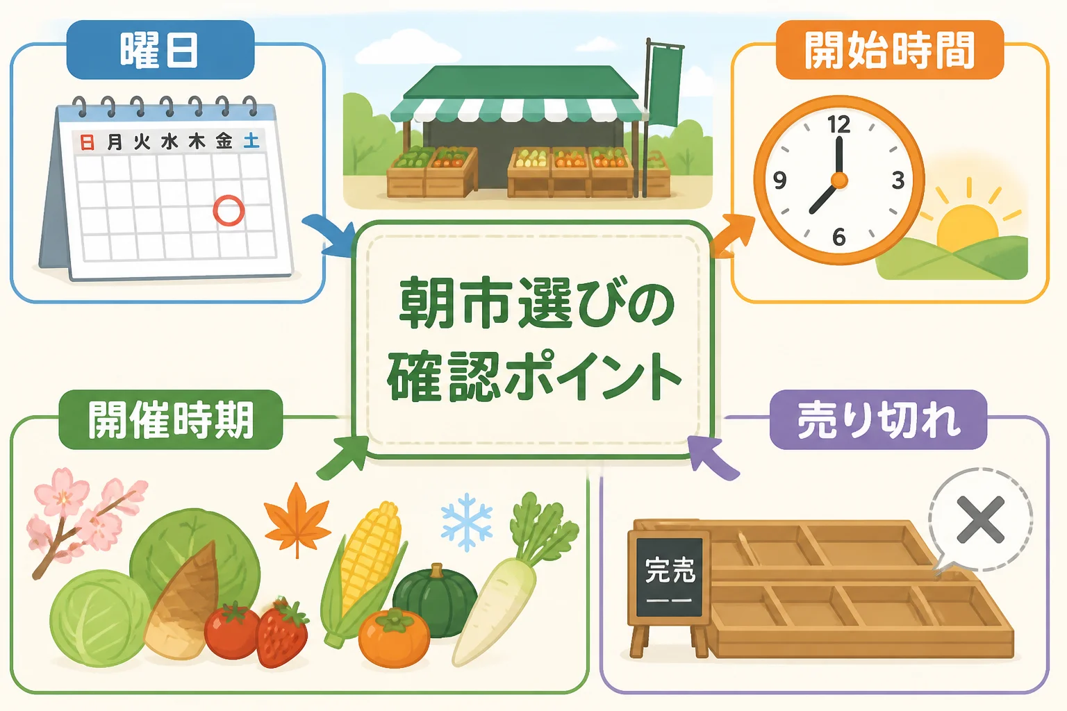 朝市訪問前に公式情報で確認すべき項目を整理する