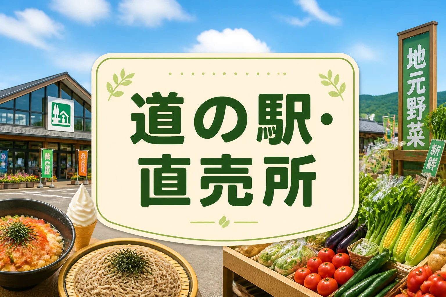 道の駅・直売所｜ランキングまとめ｜目的別に探せるガイド