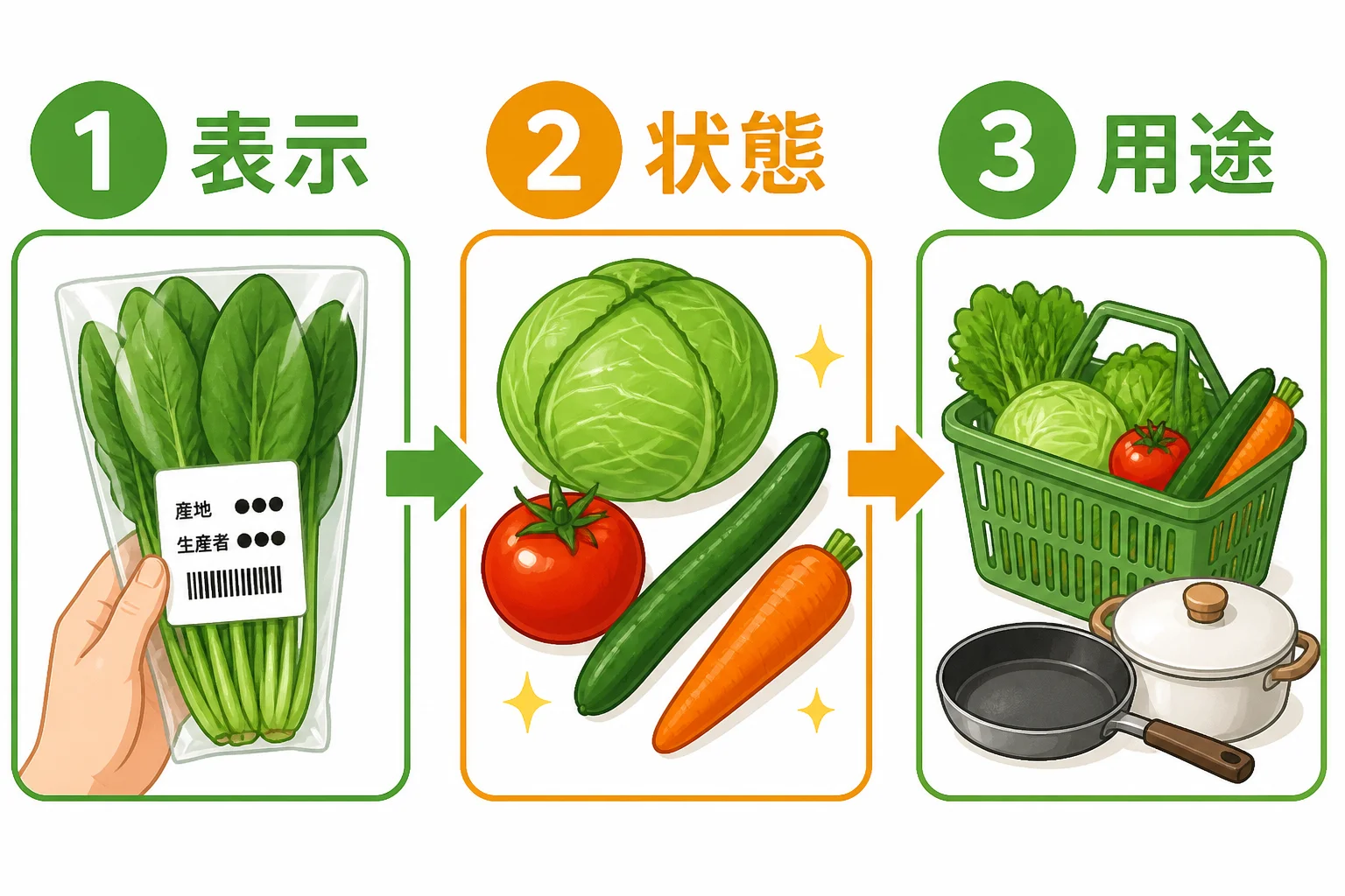 選び方の手順を視覚的に整理し、本文の理解を助けるため