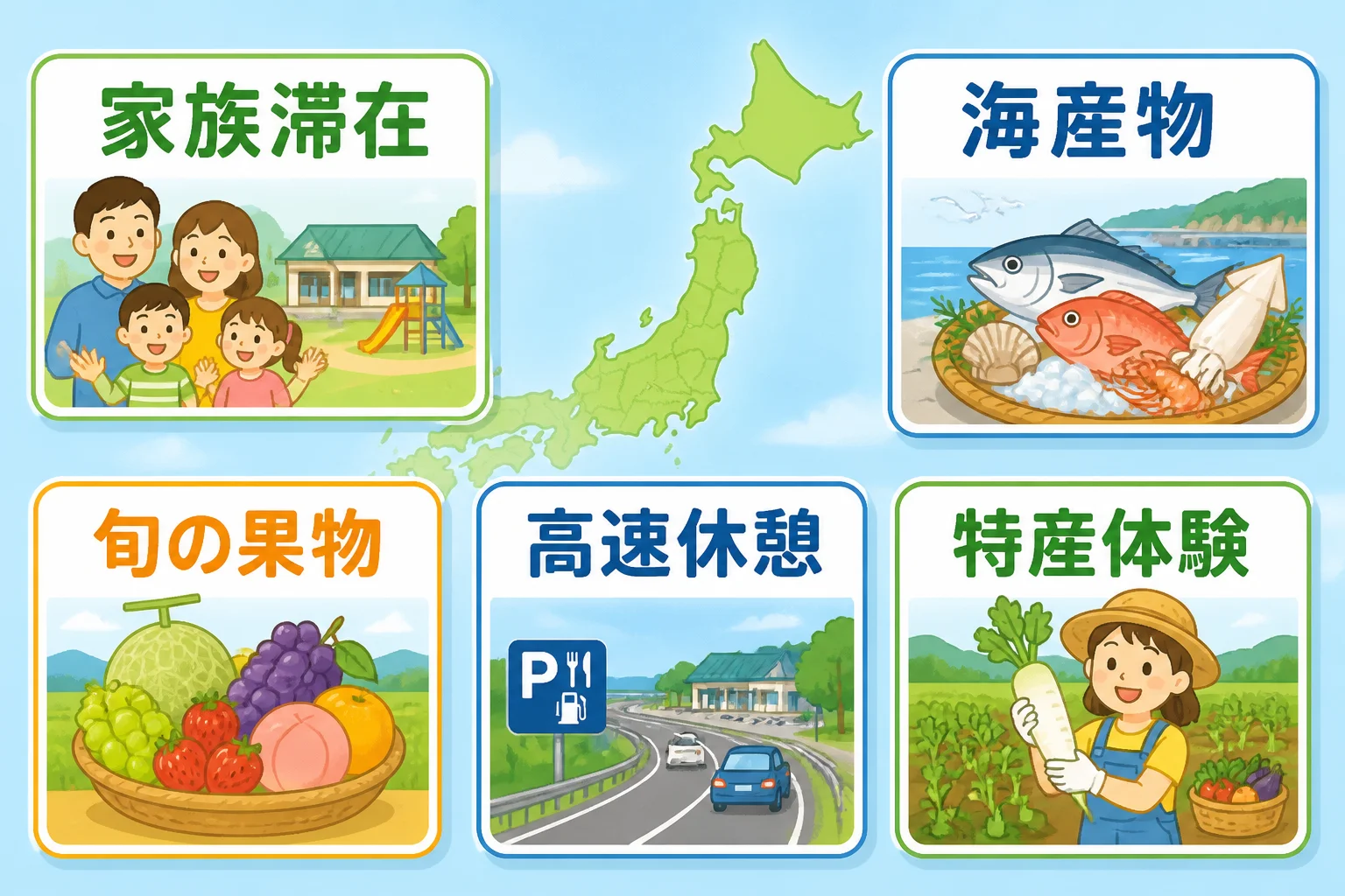 読者が自分の目的に合う施設を選びやすくする。