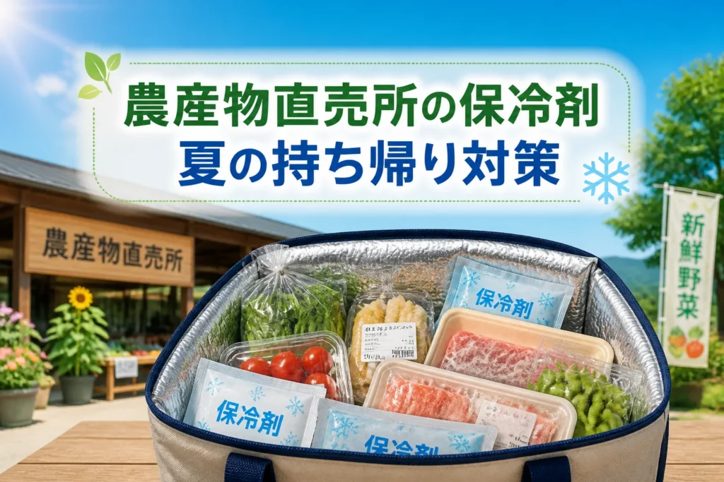 検索意図である保冷剤持参と夏季の持ち帰り対策を一目で伝える