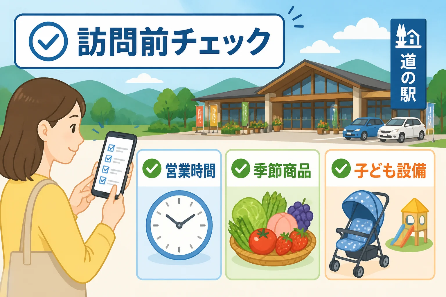 出発前に公式情報を確認する重要性を伝える