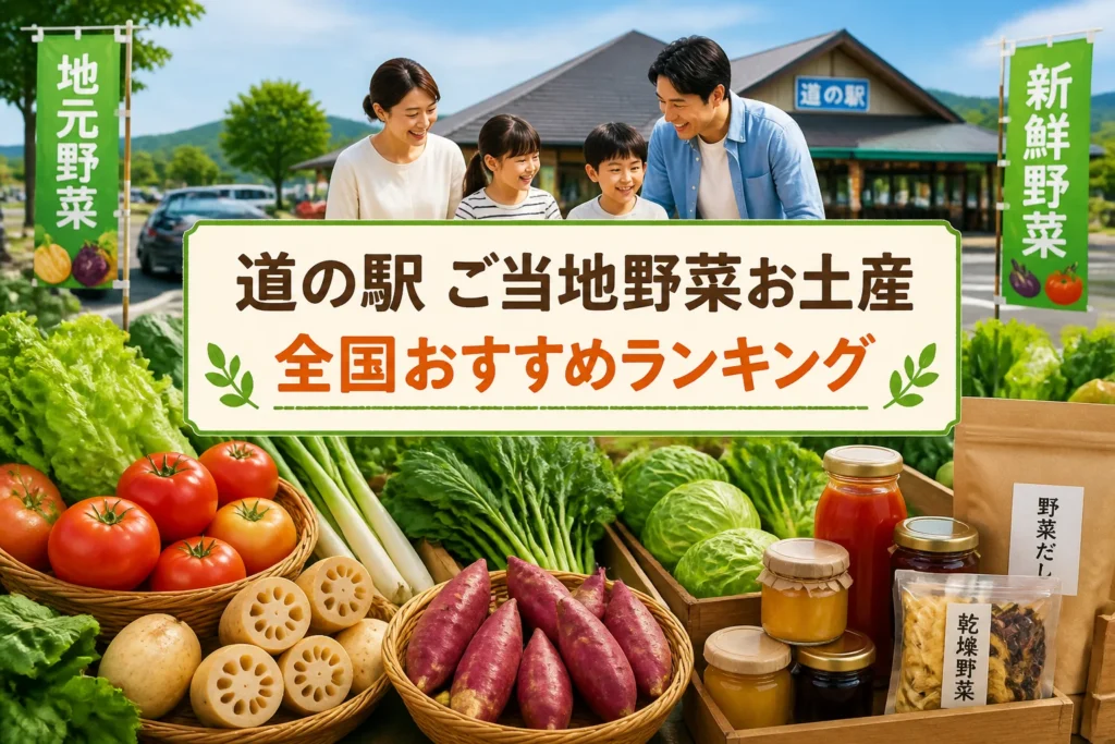 検索結果とSNSで記事テーマ、全国ランキング、地域野菜のお土産が一目で分かるようにする。