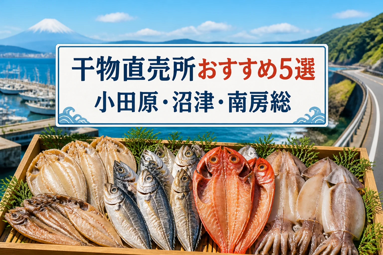 干物を買える直売所のランキング記事であることと、主な地域を一目で伝える。