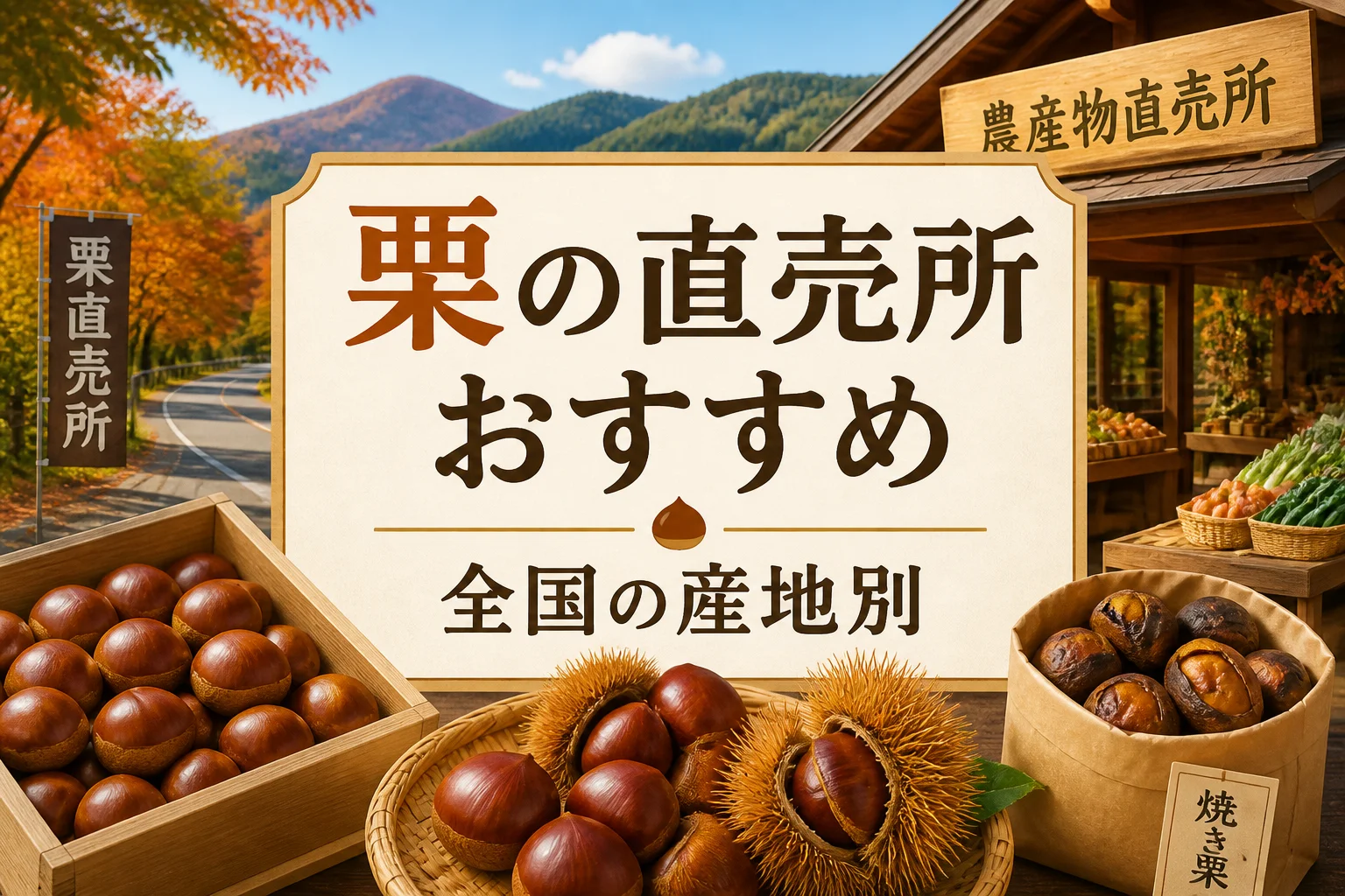 対象キーワードと記事の全国・産地別テーマを一目で伝える