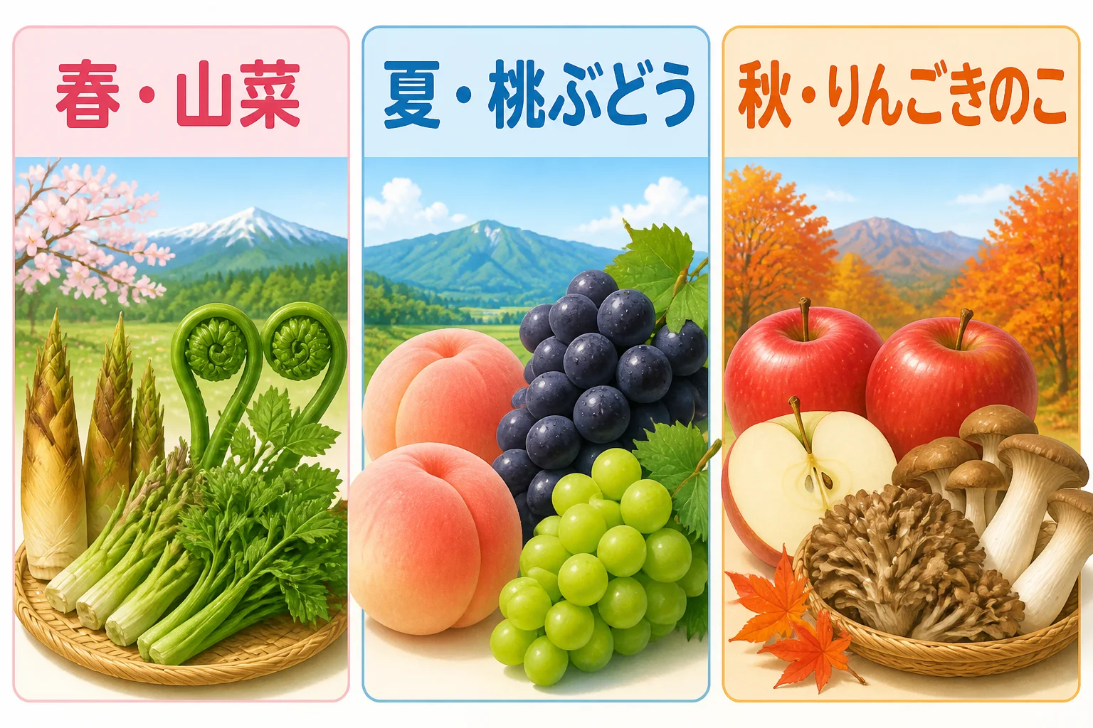 旬の入れ替わりをスマートフォンでも直感的に伝える図解