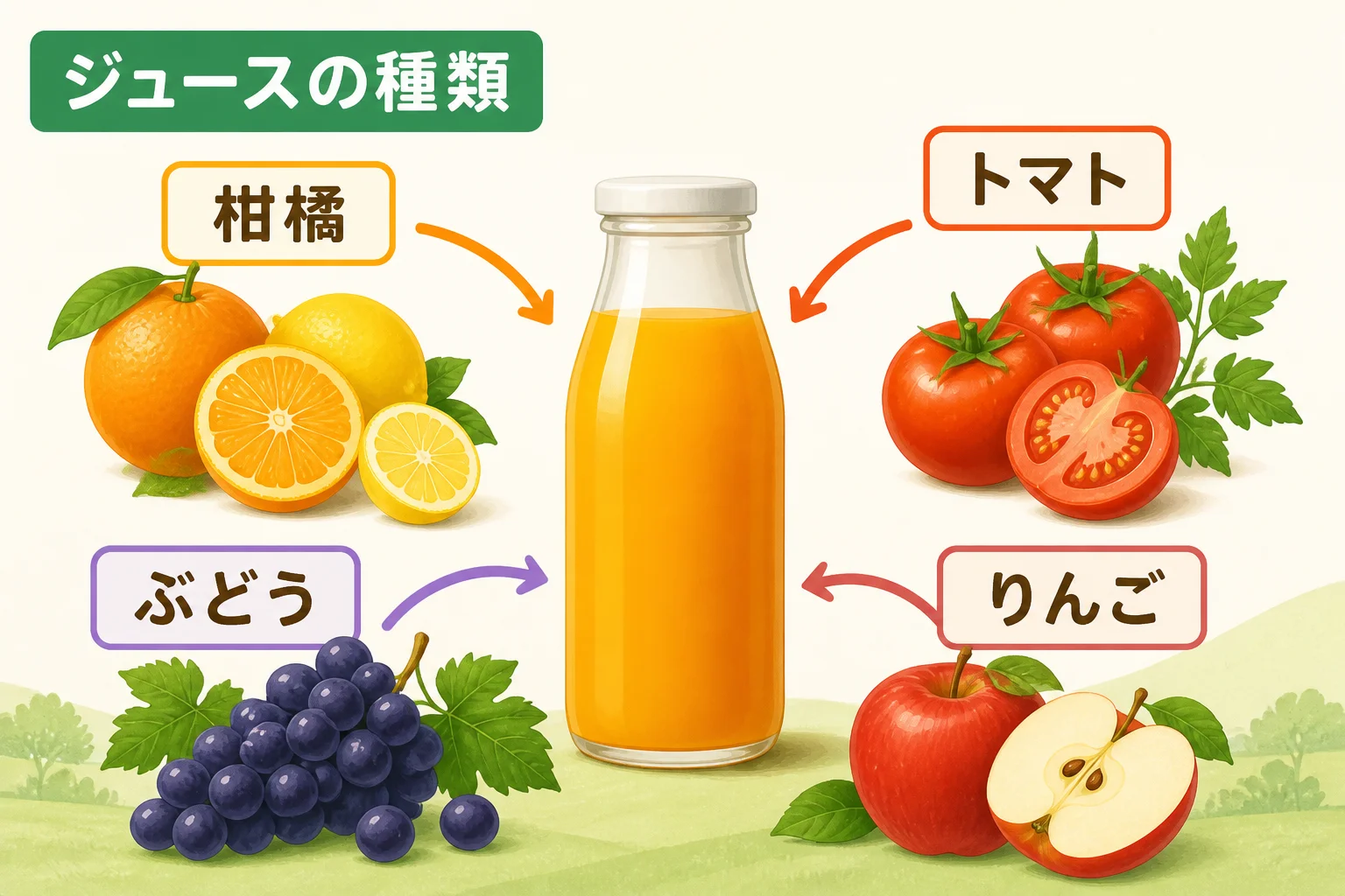 記事で扱う飲料ジャンルを一覧で示す