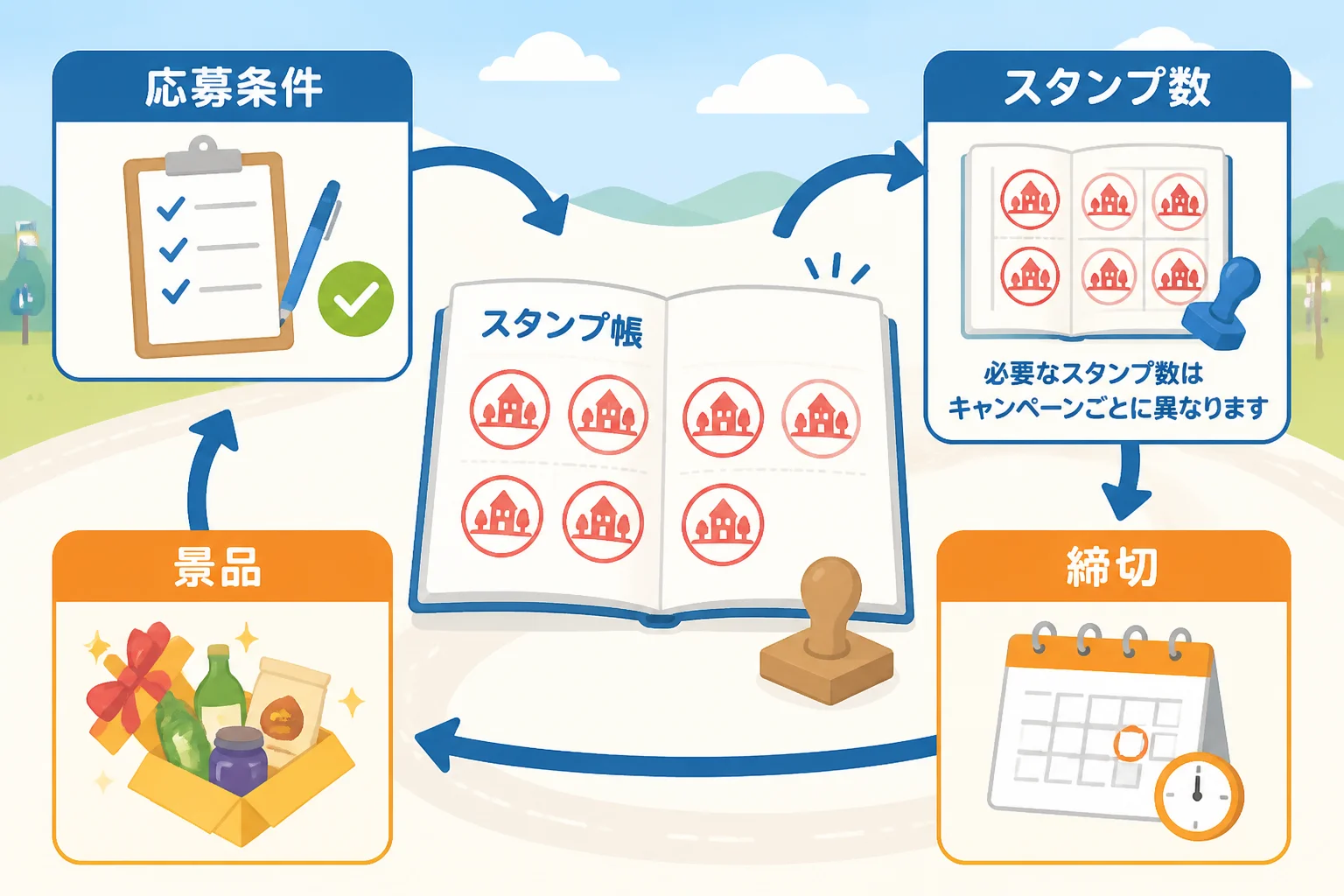 応募条件の確認項目を視覚的に整理するため