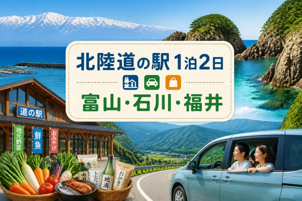 検索テーマと地域、宿泊を含む周遊記事であることを一目で伝える