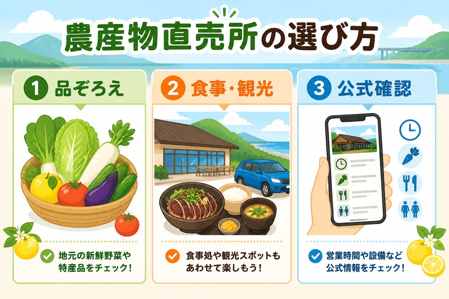 訪問前に確認すべき比較軸を簡潔に伝える。