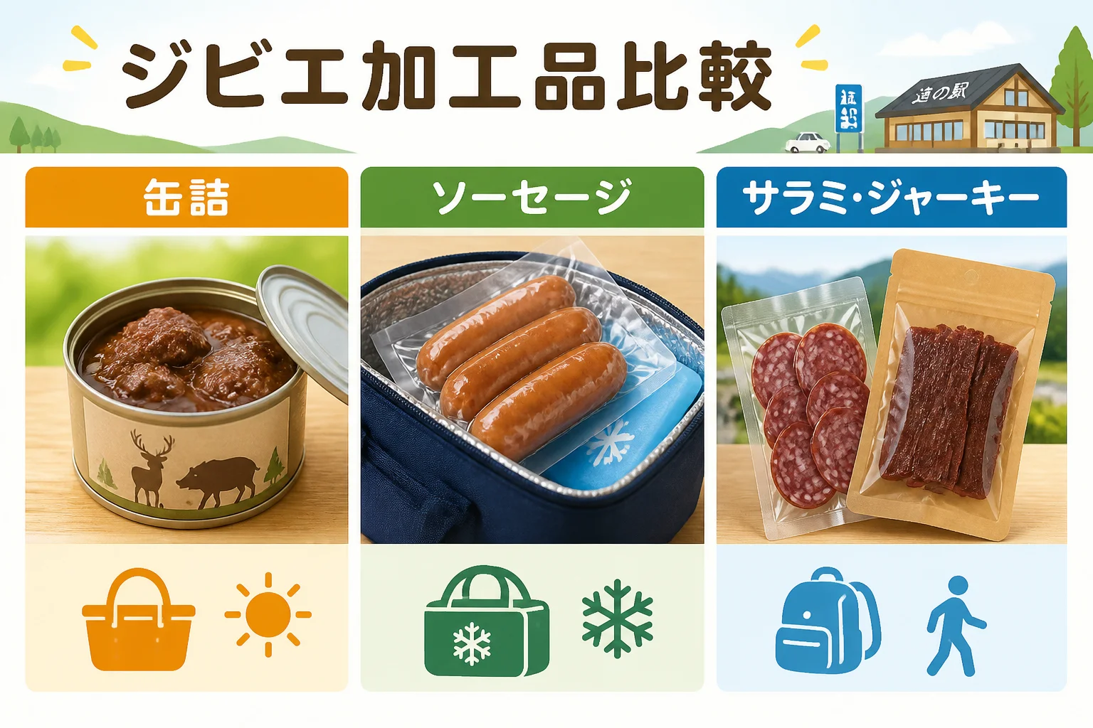 商品形態ごとの持ち帰りやすさを整理する