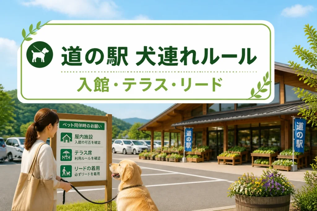 検索意図である犬連れ利用の可否と確認ポイントを一目で伝える