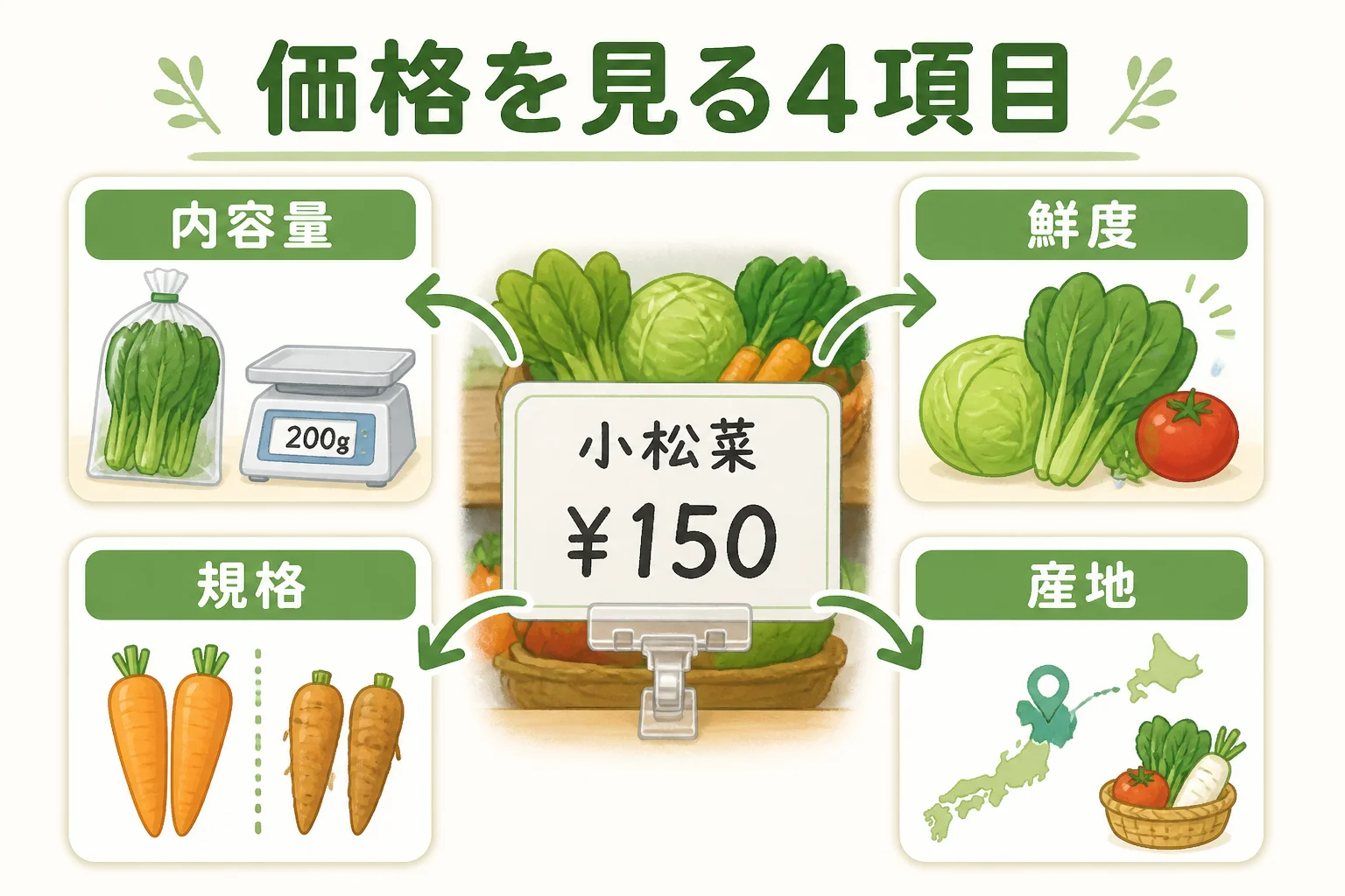 値札以外に確認すべき比較項目を整理する