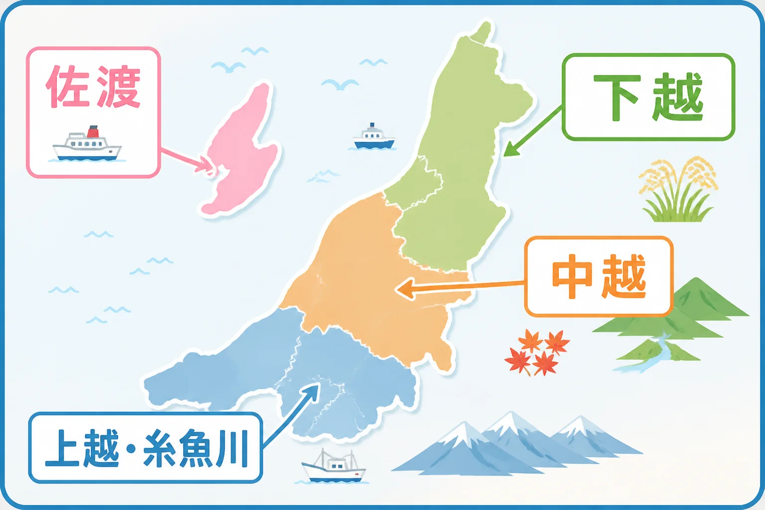 道の駅をエリア別に探す読者の理解を助ける。