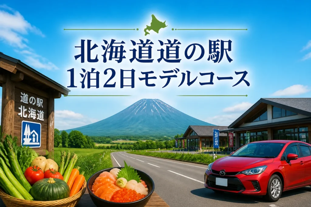 北海道・道の駅・1泊2日の旅行計画記事であることを一目で伝える