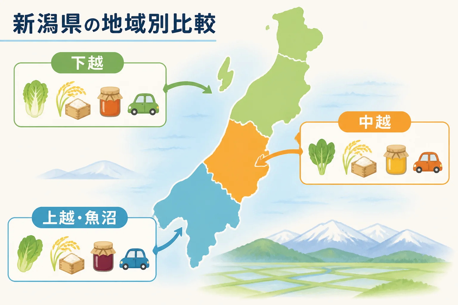 県内のエリア差を直感的に伝える