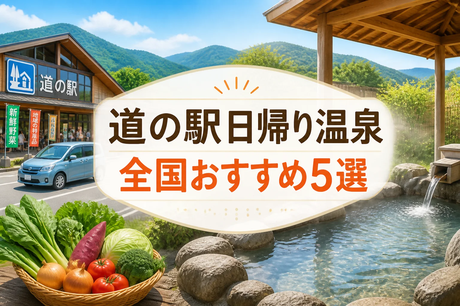 全国ランキング記事であることと、道の駅・温泉の主題を一目で伝える。
