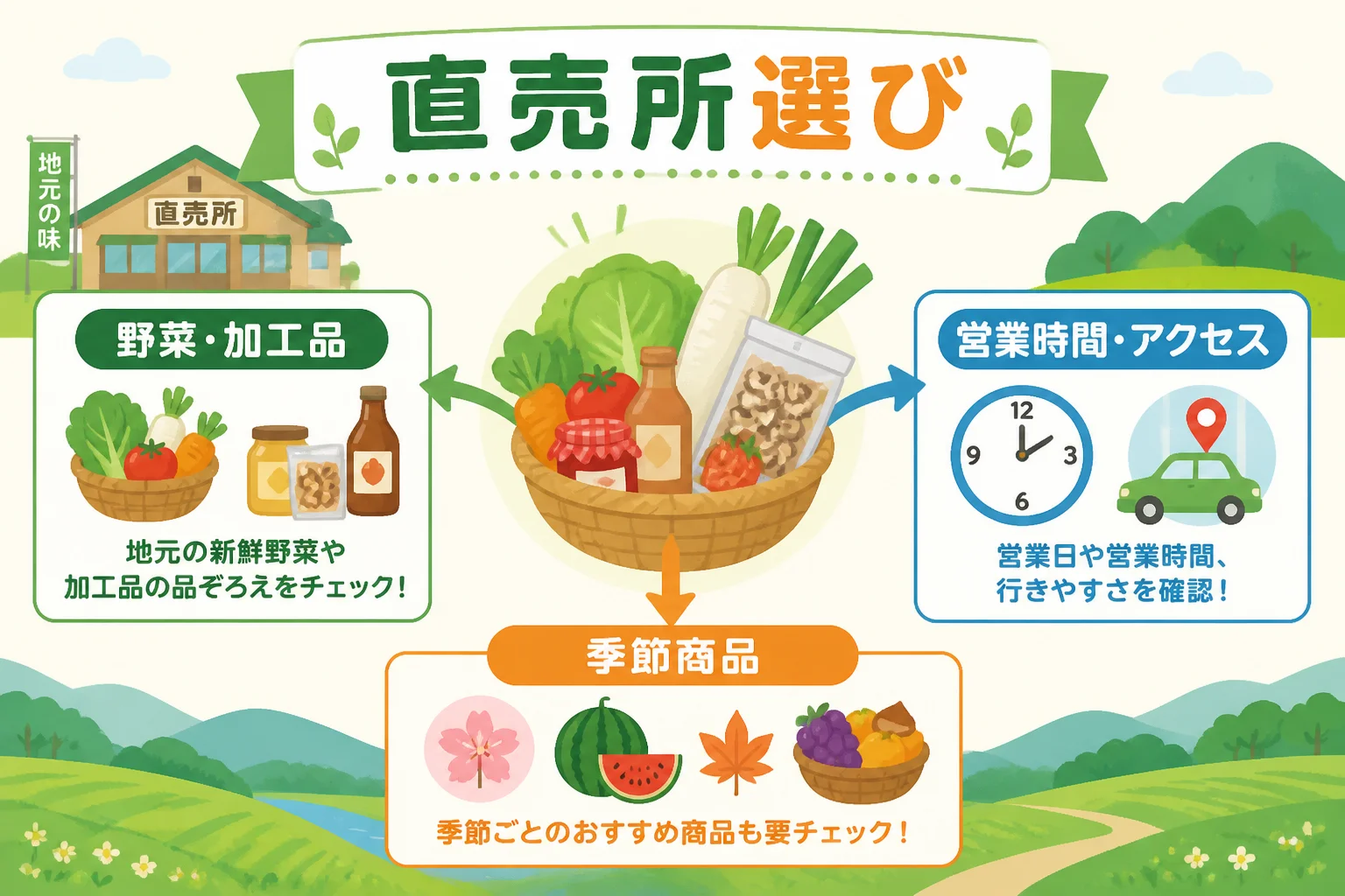 施設比較の判断基準を補足する