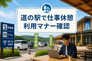 検索意図である仕事・休憩・利用マナーを一目で伝える