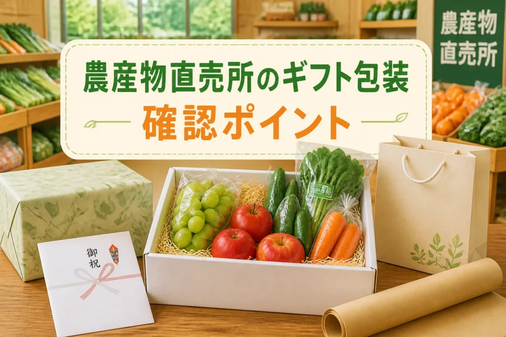 検索意図であるギフト包装の可否と確認項目を一目で伝える