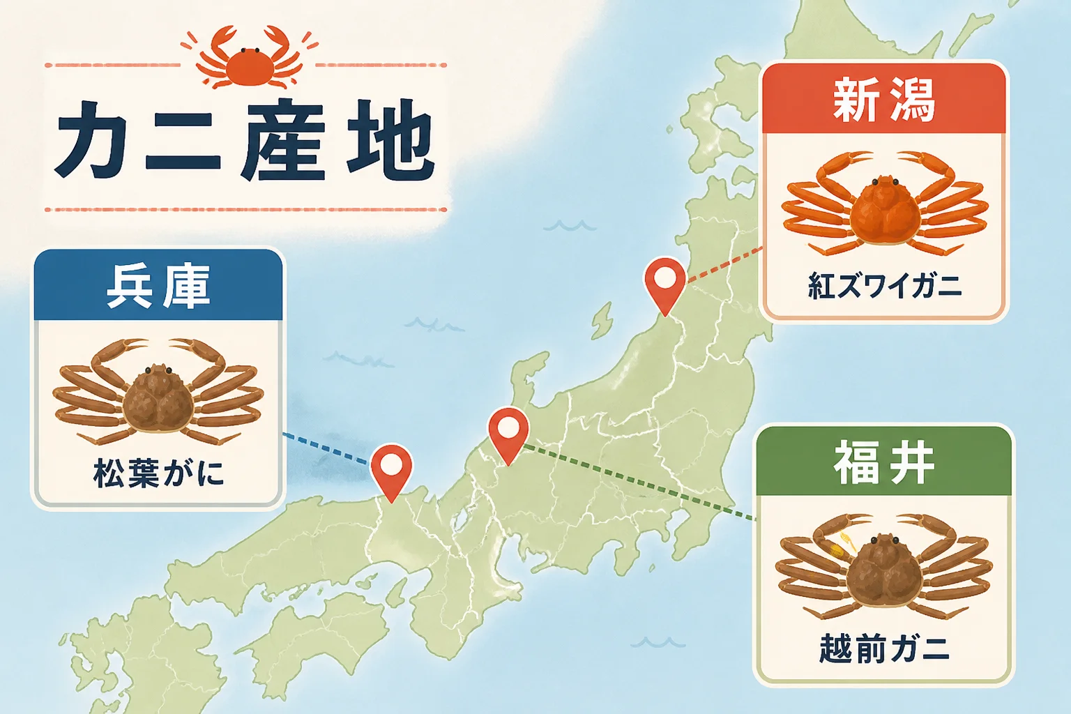 ランキング掲載地域の位置関係と産地性を補足する