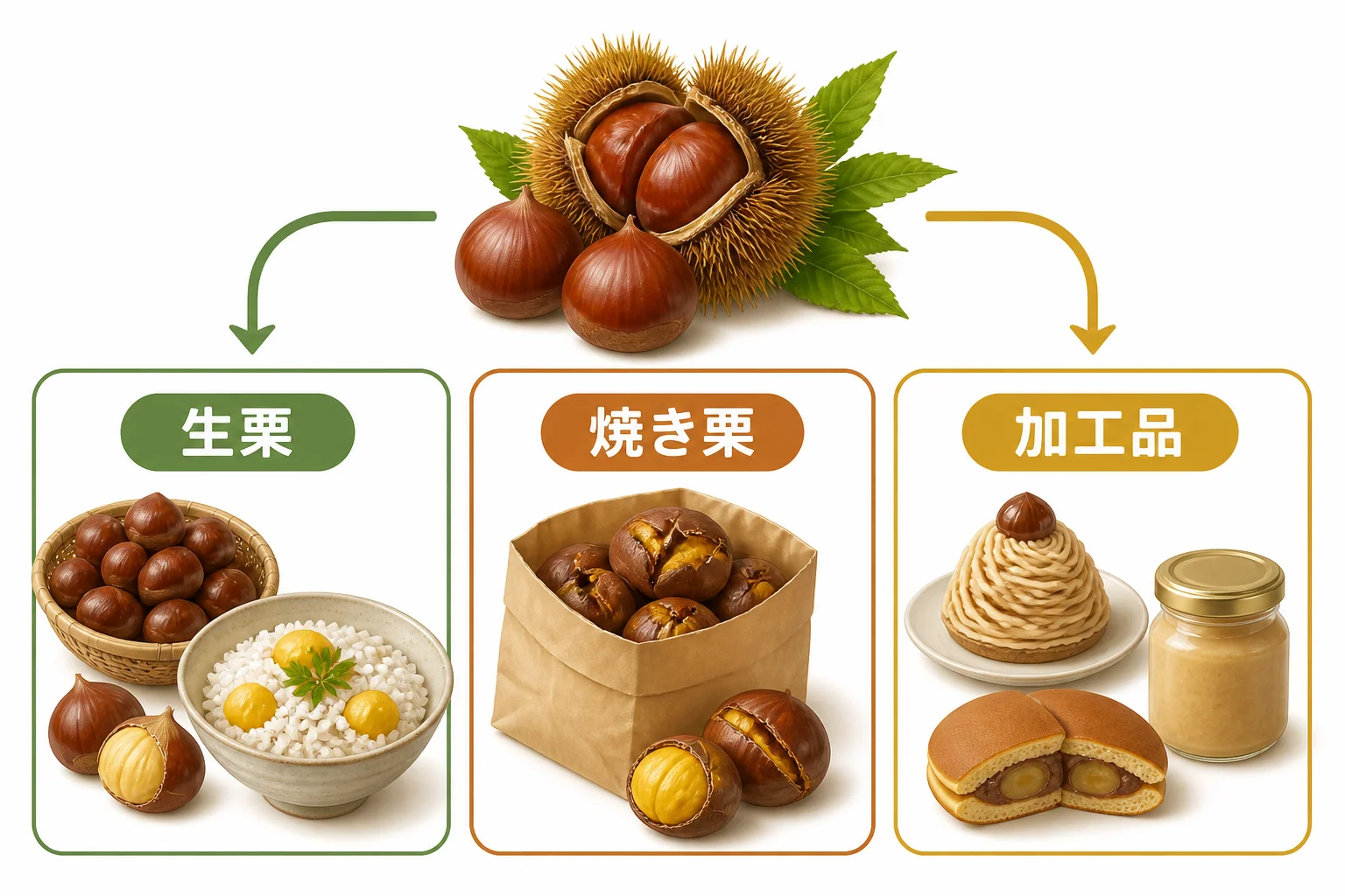 購入目的ごとの選び方を視覚的に補足する