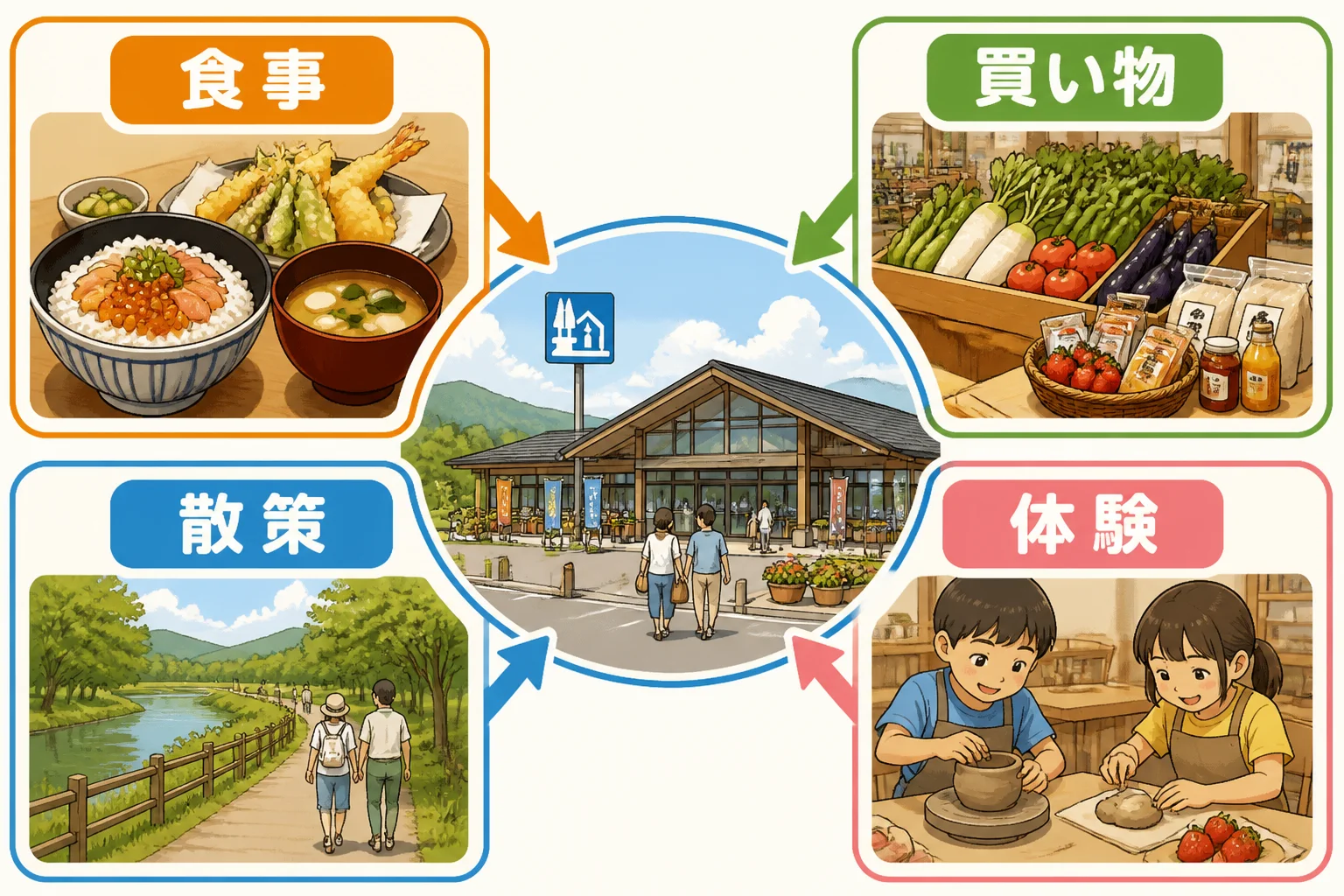半日滞在の評価軸を視覚的に整理する