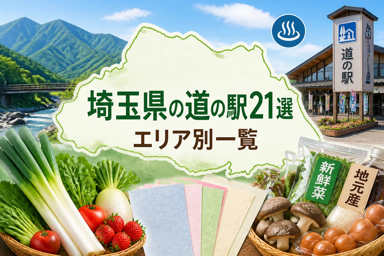 埼玉県の道の駅一覧記事であることを一目で伝える