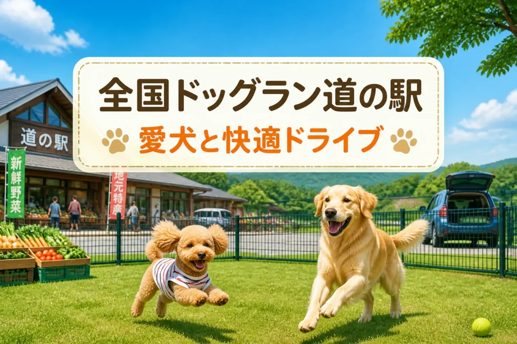 全国のドッグラン付き道の駅ランキングであることを一目で伝える。