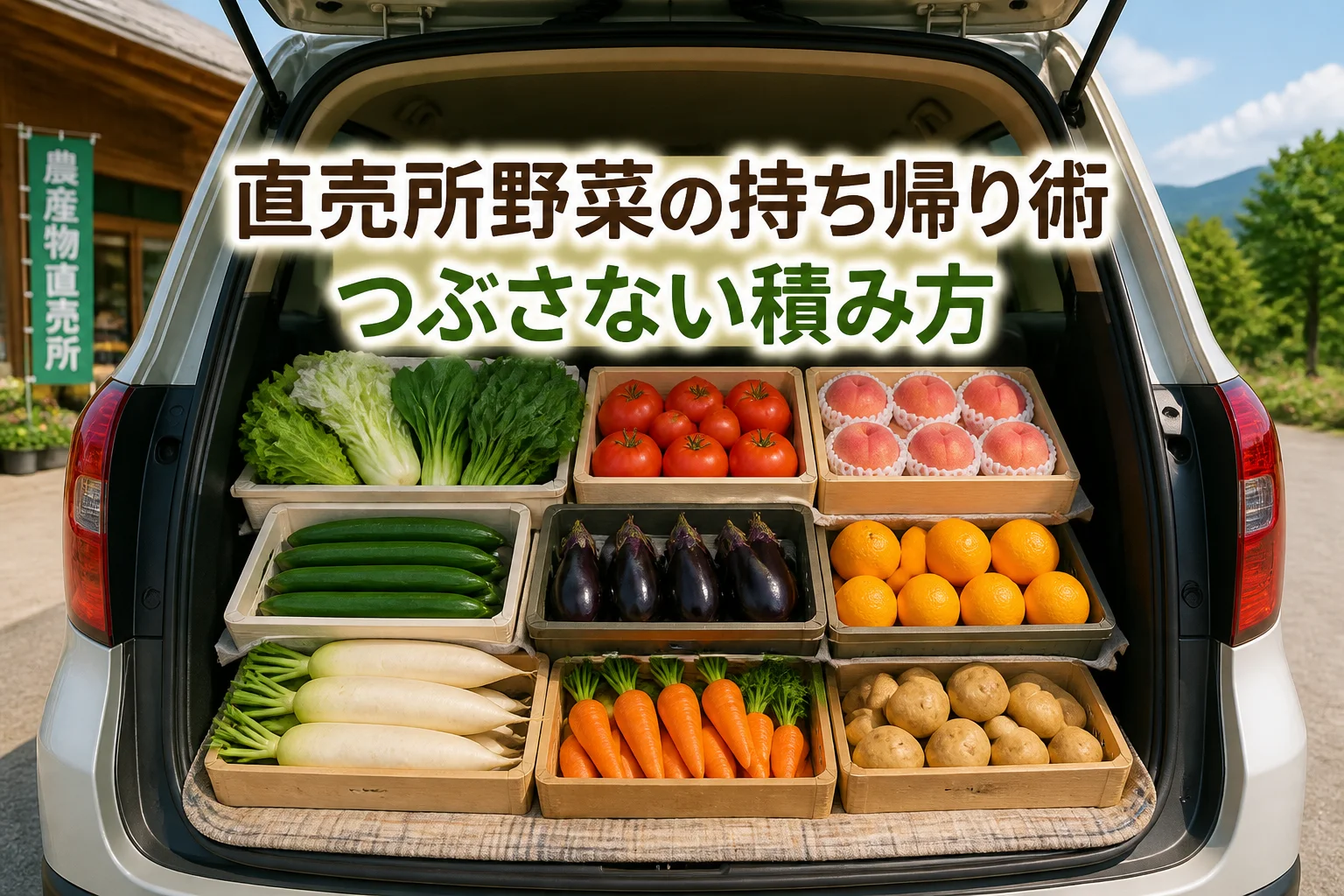 記事テーマと実用的な積載方法を一目で伝える