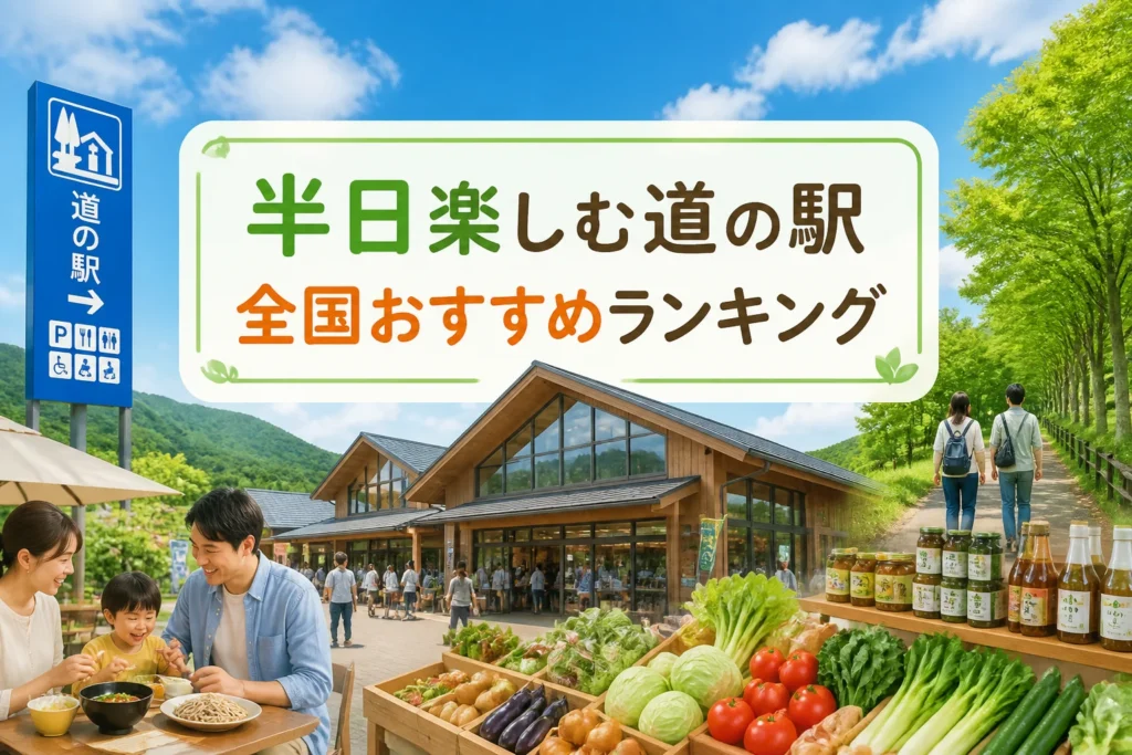 検索意図である半日滞在と全国ランキングを一目で伝える