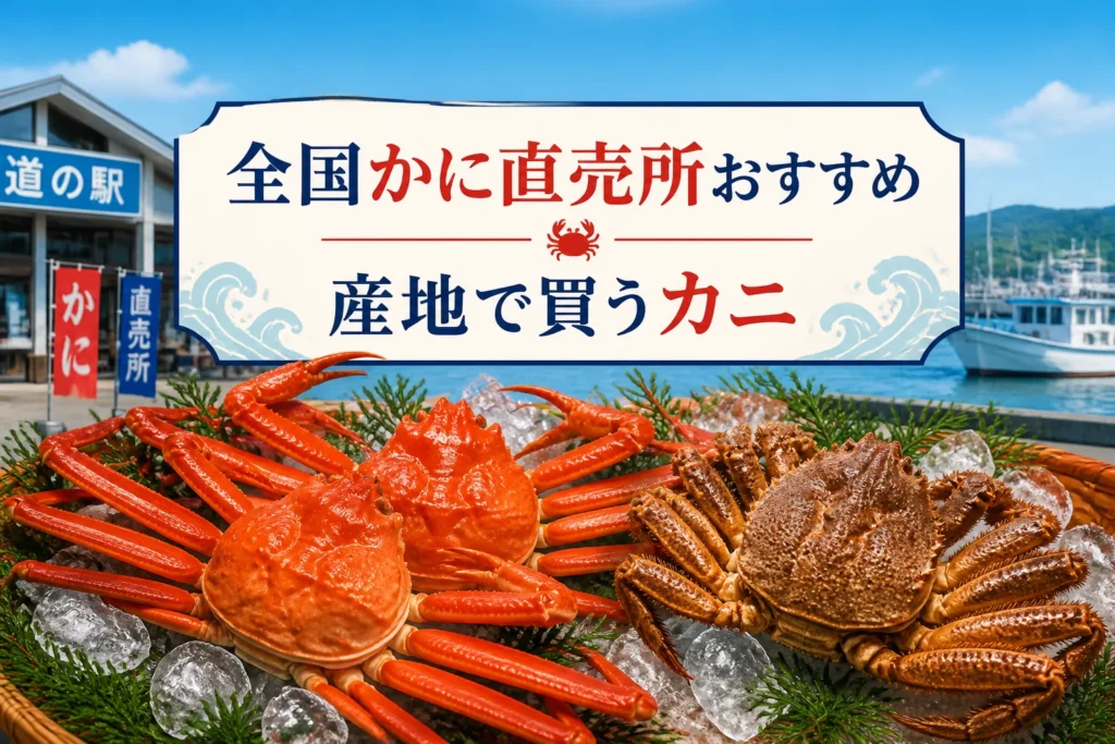 全国のカニ直売所ランキング記事であることを一目で伝える